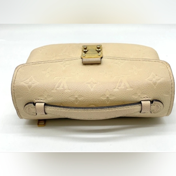 Authentic Louis Vuitton Monogram Empreinte Beige Pochette Metis 2wayBag Bx - Picture 8 of 17